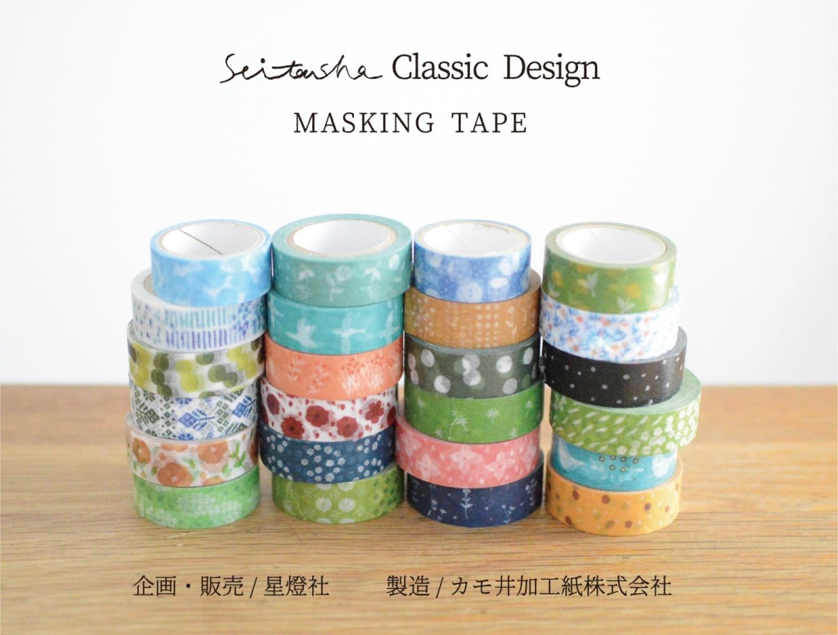 画像2: カモ井加工紙製/マスキングテープ『すあま』Seitousha Classic Design (2)
