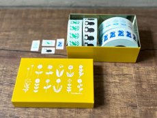 画像1: 【2025年6月1日より販売】《展覧会限定》新作ラベラーシール4柄+角缶『十二花譜』セット (1)